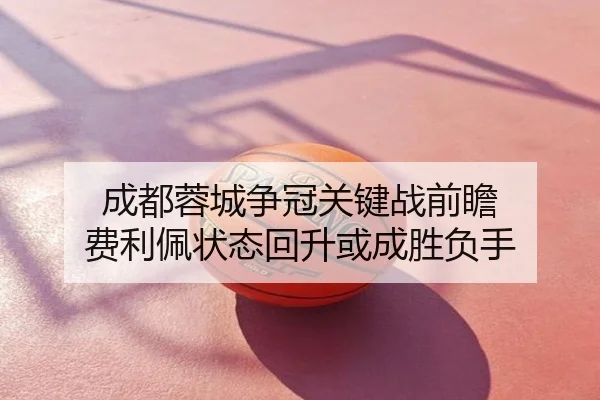 成都蓉城争冠关键战前瞻 费利佩状态回升或成胜负手
